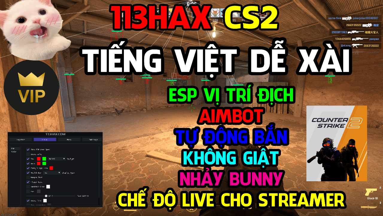 Hack BẢN 113HAX - HACK CS2